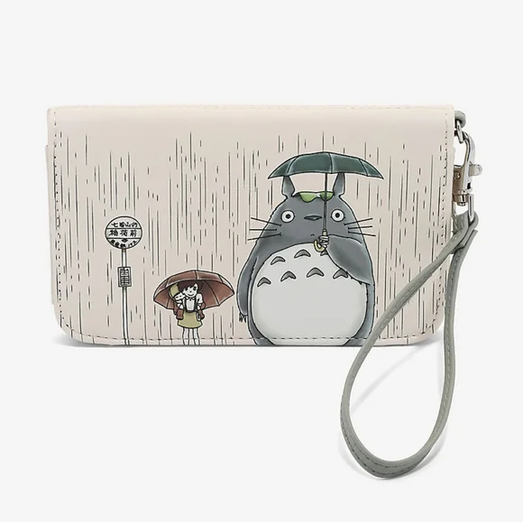 Loungefly Studio Ghibli Totoro Rain Mini Backpack and Tech Wallet - Picture 9 of 16